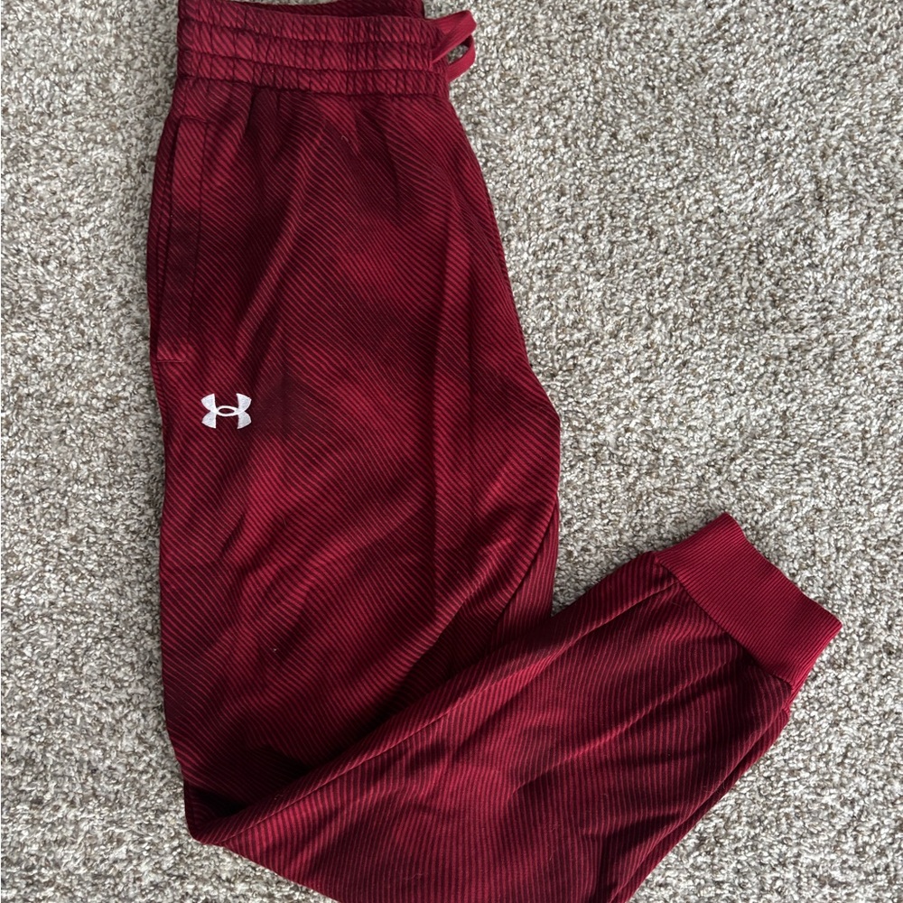 Under Armour Burgundy Athletic Pants